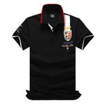 New summer menswear boutique embroidered breathable polo shirt lapel men's air force army polo shirt size s-3xl