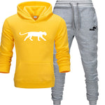 Winter Autumn Men Hoodie sweatshirt jacket+ joggers sweatpants man printing suits sportwear Tracksuit Fight Color Brand clothing