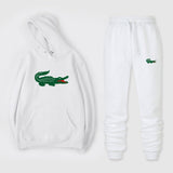 2019 spoof Funny brand men crocodile hoodies sweatshirts winter Street trend sudaderas hombre jogging Sportswearsets Tops+ Pants