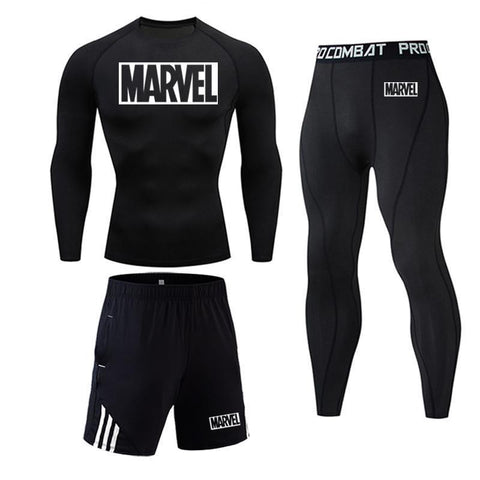 Men Sport Thermal Underwear Sports Compression Underwear Gym Training Tights Quick-Drying Wicking Clothing S-4XL