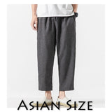 Sinicism Store Men Oversize Wide Leg Pants 2019 Mens Straight Casual Ankle-Length Pants Chinese Style Summer Male Harem Pants